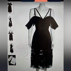 Self-Portrait Black Long Sleeve Dress